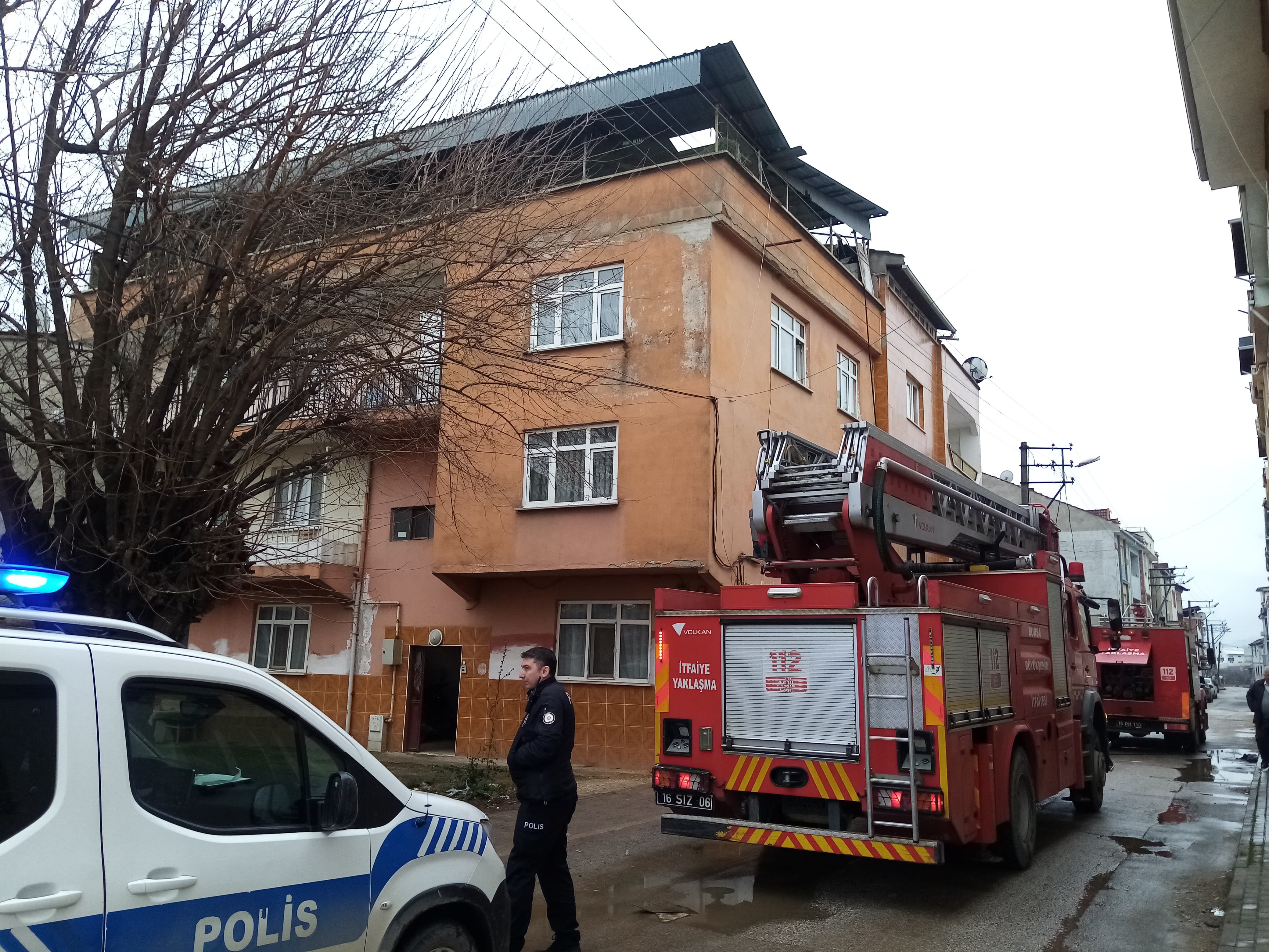 Bursa’da Baca yangını korku dolu anlara sebep oldu