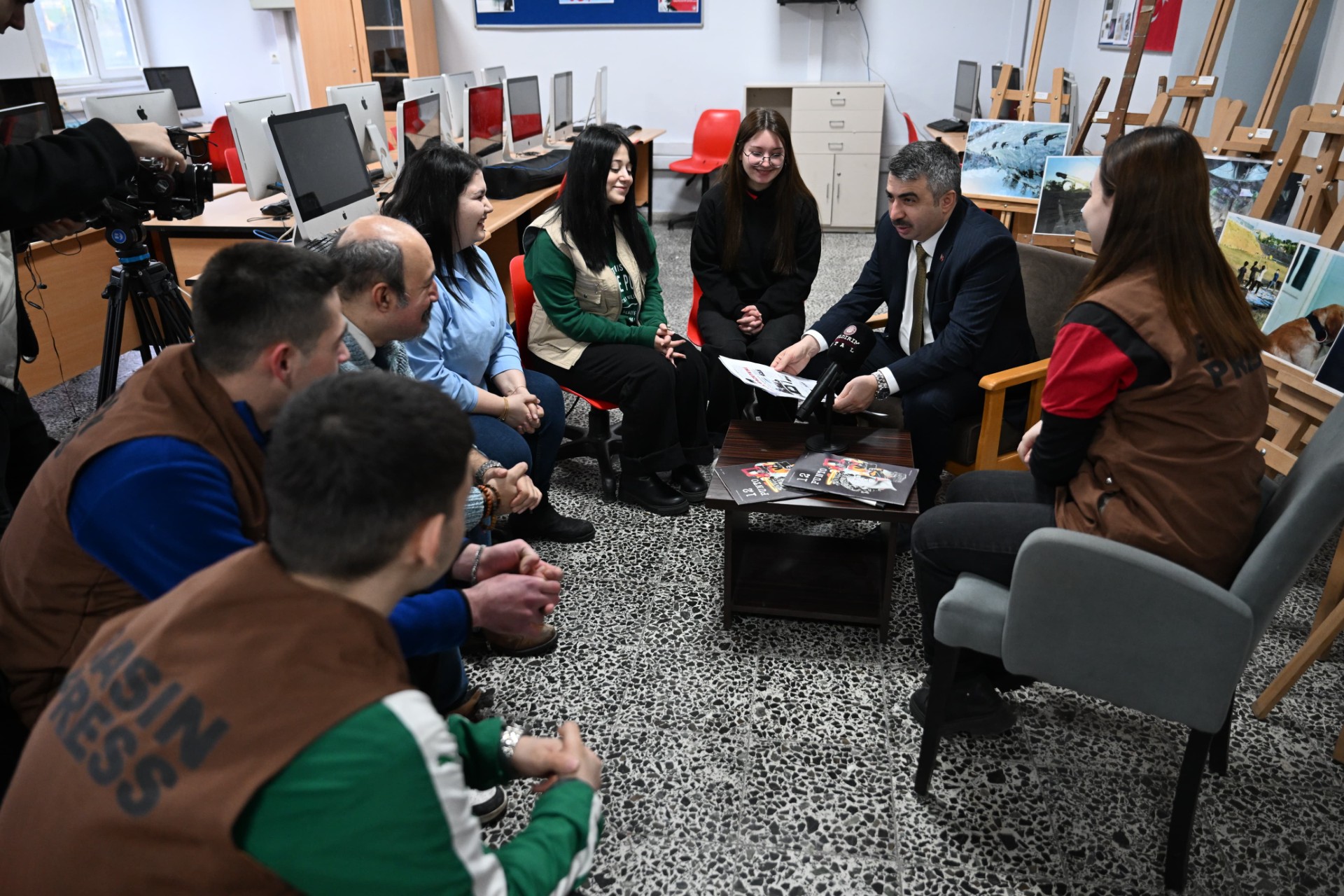 Başkan Oktay Yılmaz, Öğrencilerle buluşmaya devam ediyor