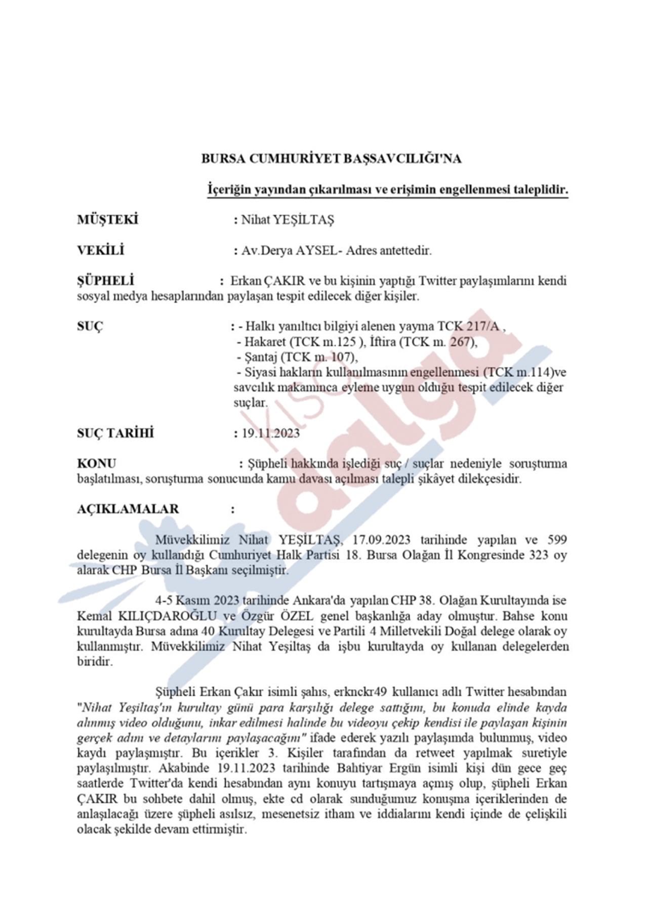 CHP Kurultayında şaibe iddiaları! Kılıçdaroğlu ve Hamzaçebi ifade verecek