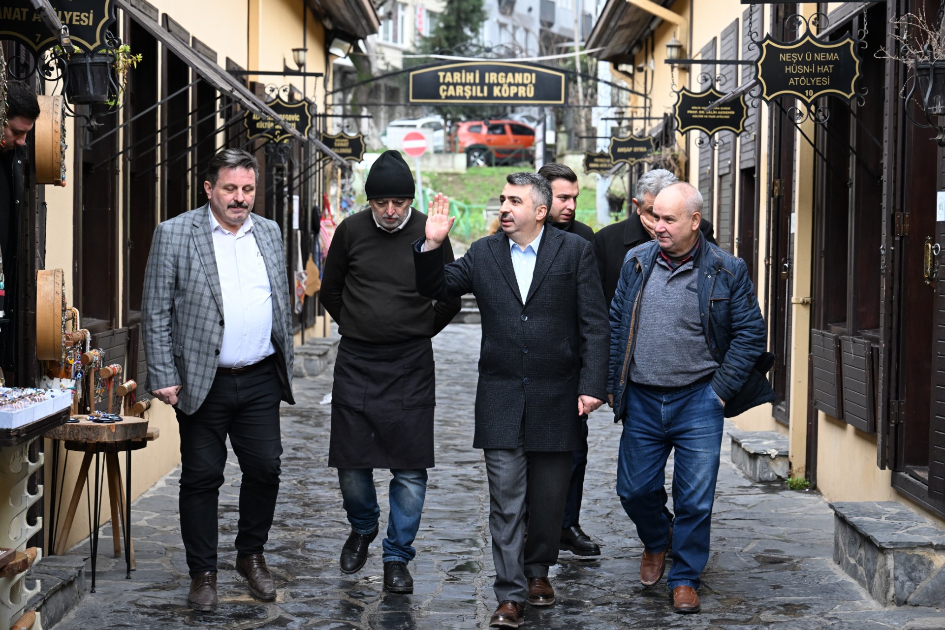 Başkan Yılmaz, Irgandı Köprüsü’nde Tarih ve sanatı geleceğe taşıyor