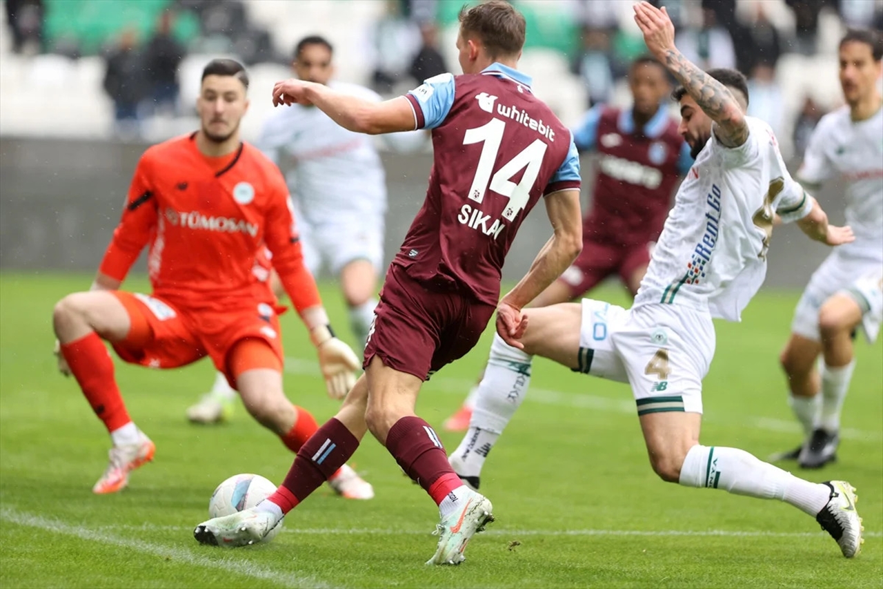 Konyaspor, Trabzonspor'u Son dakika penaltısıyla yıktı
