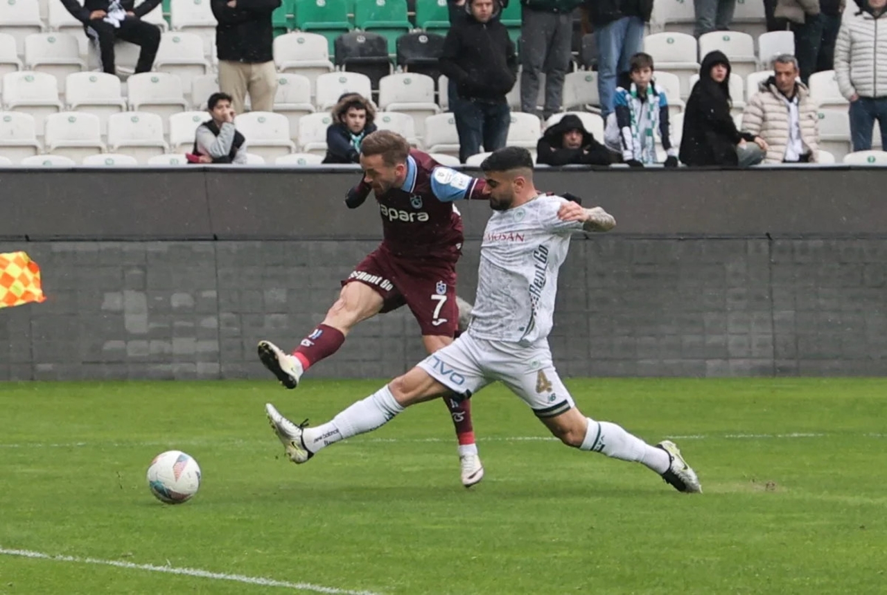 Konyaspor, Trabzonspor'u Son dakika penaltısıyla yıktı