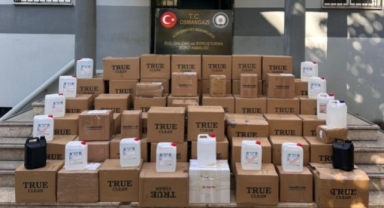 Bursa'da 1140 litre etil alkol ele geçirildi