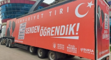 Bursa'da 'Cumhuriyet Tırı' yola çıktı!