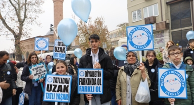Bursa’da Diyabet için el ele: Umut yürüyüşü ve mavi balonlar