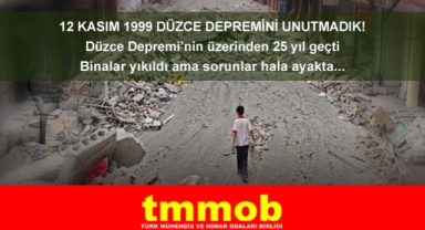 Düzce Depremi'nin Yıl Dönümünde 