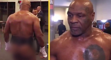 Skandal canlı yayın kazası: Tüm dünya Mike Tyson'ın çıplak vücudunu gördü