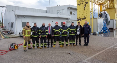 Bursa’dan El Halil’e yangınla mücadelede güç birliği