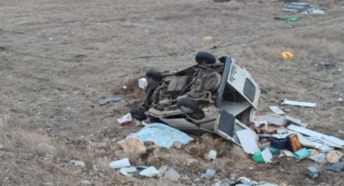 Gaziantep'te minibüs şarampole yuvarlandı