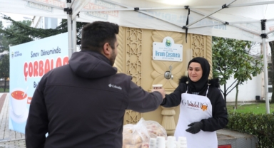Öğrencilere sabah çorbası İnegöl Belediyesi’nden