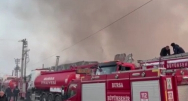 Bursa'daki 2 fabrika alevlere teslim oldu