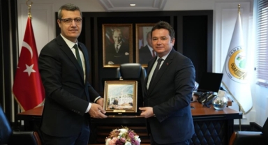 Başkan Aydın'dan Orman bölge müdürü Şahan'a güçlü destek ziyareti