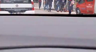 Kontrolden çıkan otomobil takla attı