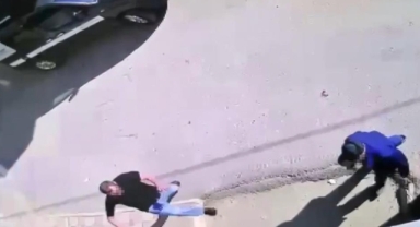 Palalı saldırgan kamerada: Çöp yüzünden 3 kişi hastanelik oldu