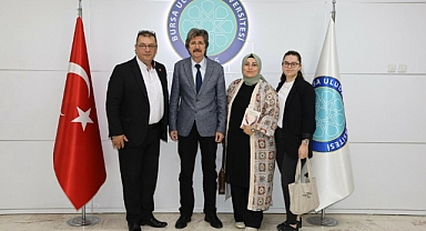 TÜRKİYE DİL VE EDEBİYAT DERNEĞİ BURSA ŞUBESİ'NDEN ULUDAĞ ÜNİVERSİTESİ REKTÖRÜ'NE ZİYARET