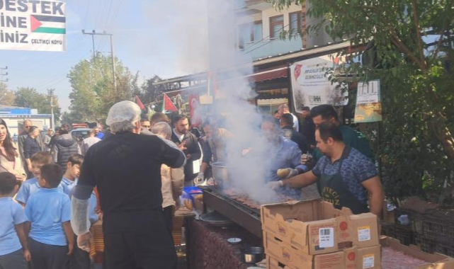 Bursa'nın Çeltik Mahallesinden Gazze’ye destek