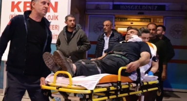 Kömürleri indirirken yüzüne demir saplandı