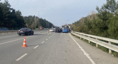 Bursa-Mudanya yolunda bisikletli kazası: 1 kişi yaralandı