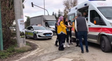 Işık ihlali kaza getirdi: 2 yaralı