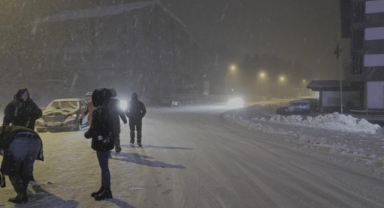 Uludağ'da yoğun kar var
