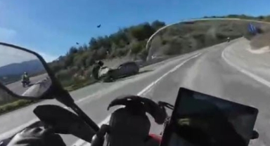 Motosiklette ölüm böyle geldi...