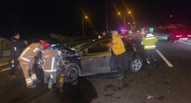 Otobanda feci kaza: 1 yaralı