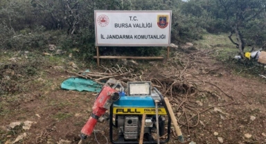 Bursa’da Jandarma 35 metrelik kaçak tüneli ortaya çıkardı