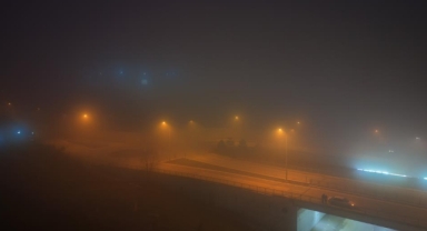 Bursa’da sis: Mudanya yolunda görüş mesafesi düştü