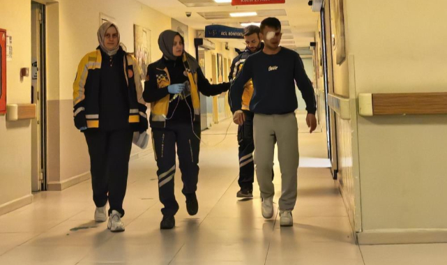 Bursa'da kesim makinesinden fırlayan parça işçinin gözüne saplandı