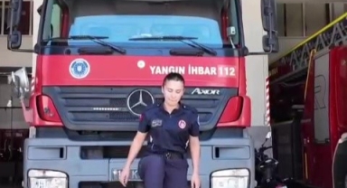 Bursa itfaiyesi'nden milli takımımıza anlamlı destek