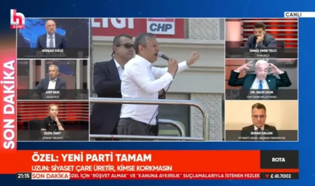 CHP İzmir Milletvekili'nden Özgür Özel'e Halk TV'de Kur'an ayetiyle destek