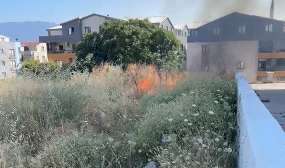 Bursa'da otluk alanda çıkan yangın söndürüldü