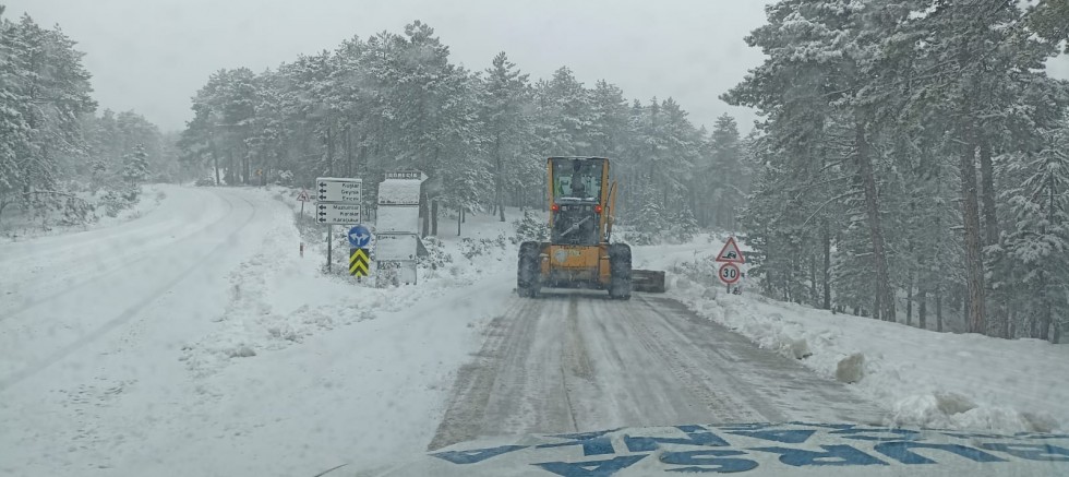 56 mahallede kar mesaisi