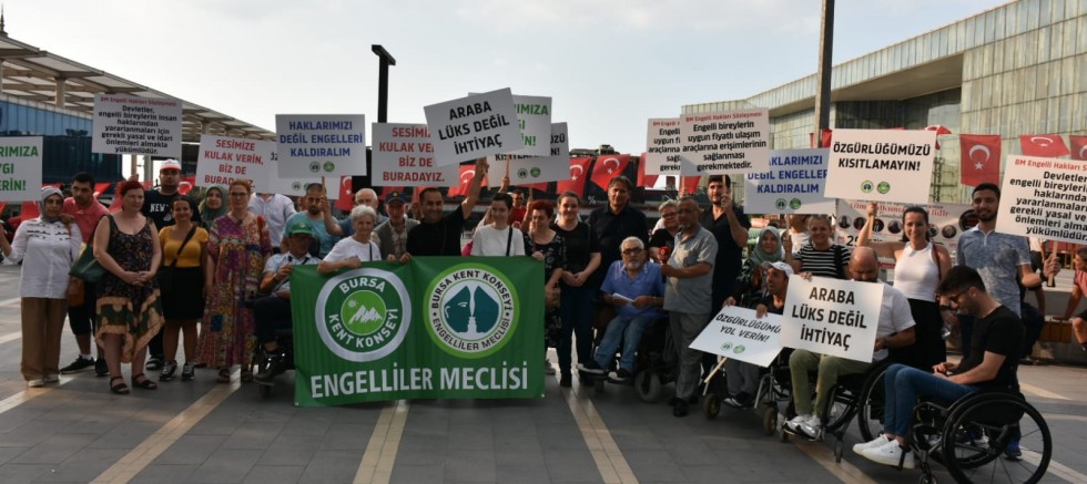 Bursa Kent Konseyi Engelliler Meclisi’nden ‘ÖTV’ çağrısı