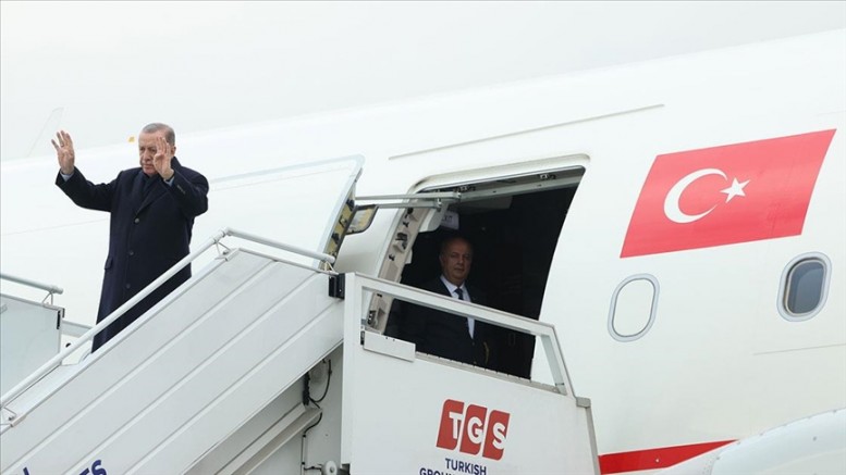 Cumhurbaşkanı Erdoğan Cezayir'e gitti