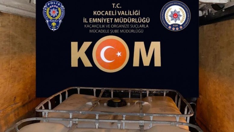 Kocaeli'de 2 ton 150 litre kaçak akaryakıt