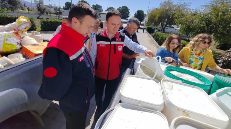 Osmaniye'de 1,4 ton son kullanma tarihi geçmiş peynire el konuldu