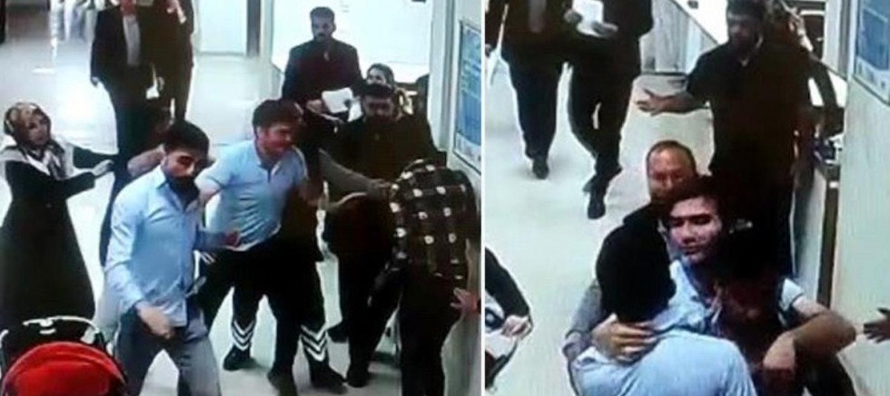 Sağlık çalışanlarına tekmeli, yumruklu saldırdılar!