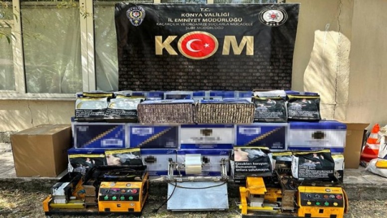 Tel örgü dükkanı kaçak sigara imalathanesi çıktı!